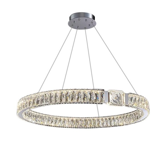 Подвесная светодиодная люстра Delight Collection D8010 D8010P/R/D800 silver