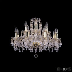 Подвесная люстра Bohemia Ivele Crystal 1410/8+4/195 G V0300