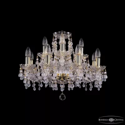 Подвесная люстра Bohemia Ivele Crystal 1410/8+4/195 G V0300