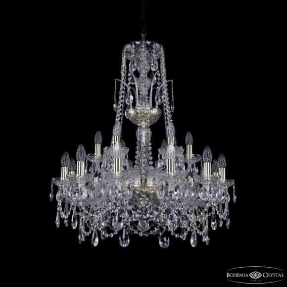 Подвесная люстра Bohemia Ivele Crystal 1411/12+6/240/XL-83 G