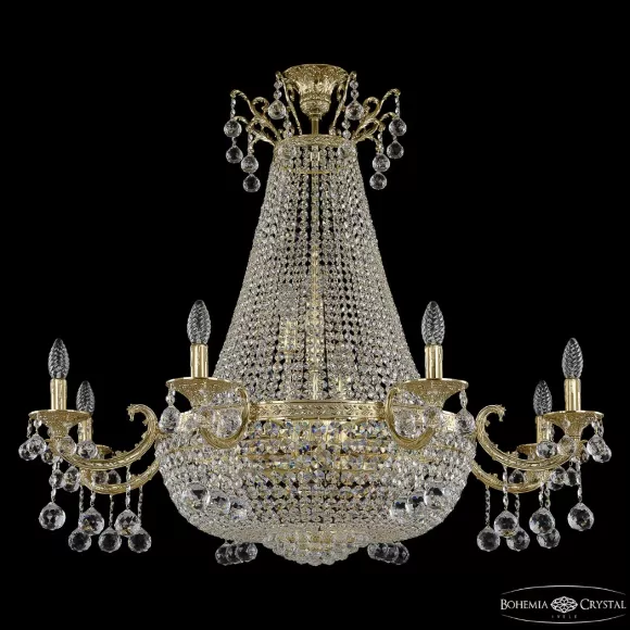 Потолочная люстра Bohemia Ivele Crystal 2128H208/8/100IV/Y1 G Потолочная люстра Bohemia Ivele Crystal 2128H208/8/100IV/Y1 G