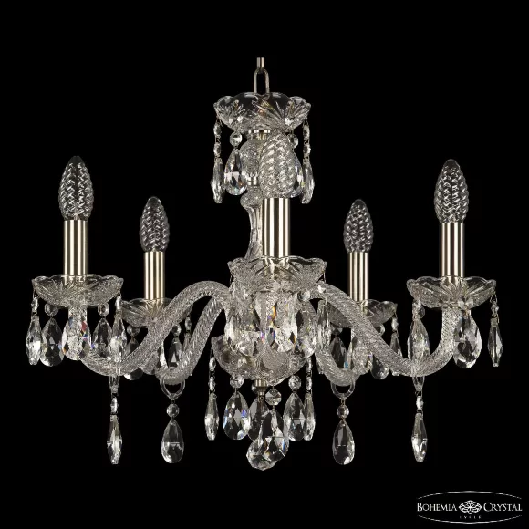 Подвесная люстра Bohemia Ivele Crystal 117/5/165 Pa, Латунь, Металл, Классика стиль, крупный план Подвесная люстра Bohemia Ivele Crystal 117/5/165 Pa, Латунь, Металл, Классика стиль, крупный план