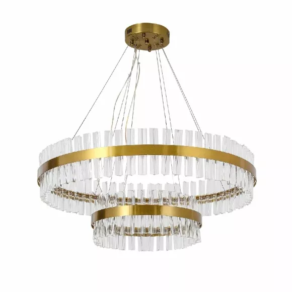 Подвесная люстра Favourite Placerat 4012-12P, Золото, Прозрачный, От теплого до холодного Подвесная люстра Favourite Placerat 4012-12P, Золото, Прозрачный, От теплого до холодного