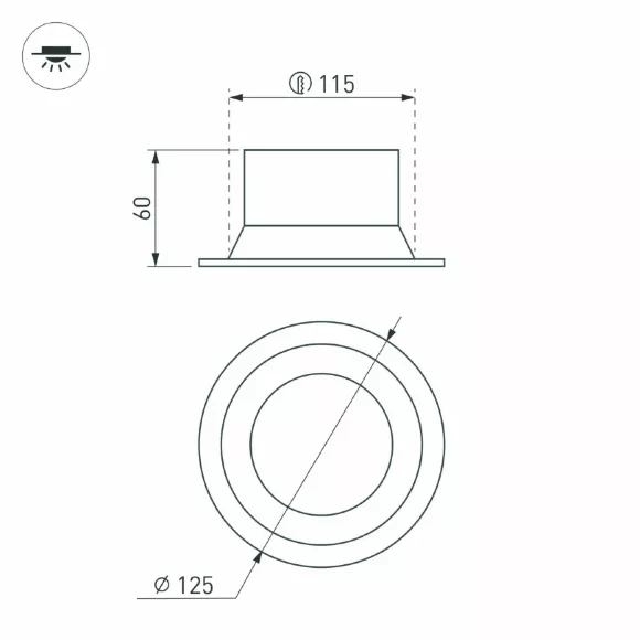 Встраиваемый светильник даунлайт Arlight MS-BREEZE-BUILT-R125-16W Warm3000 (WH, 90 deg, 230V) (IP20 Металл) 036614(1) Встраиваемый светильник даунлайт Arlight MS-BREEZE-BUILT-R125-16W Warm3000 (WH, 90 deg, 230V) (IP20 Металл) 036614(1)