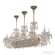 Подвесная люстра Bohemia Ivele Crystal 1453/14/195/1000 G