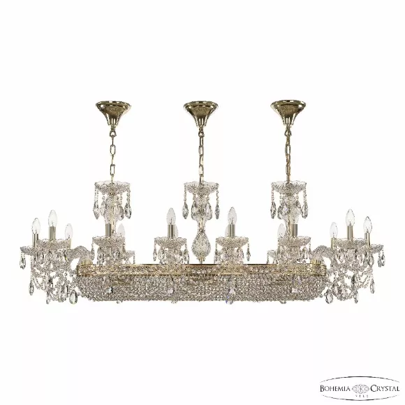 Подвесная люстра Bohemia Ivele Crystal 1453/14/195/1000 G Подвесная люстра Bohemia Ivele Crystal 1453/14/195/1000 G