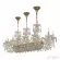 Подвесная люстра Bohemia Ivele Crystal 1453/14/195/1000 G