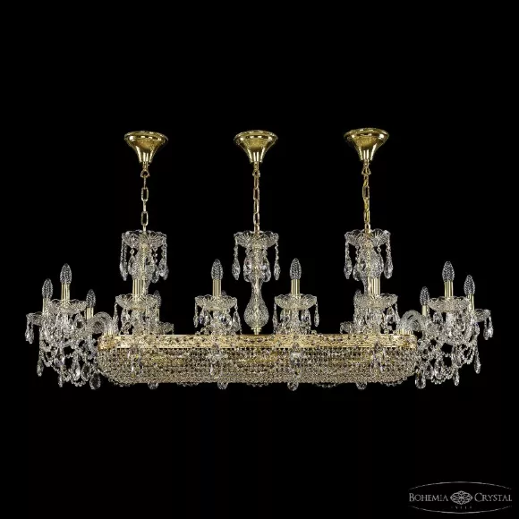 Подвесная люстра Bohemia Ivele Crystal 1453/14/195/1000 G Подвесная люстра Bohemia Ivele Crystal 1453/14/195/1000 G