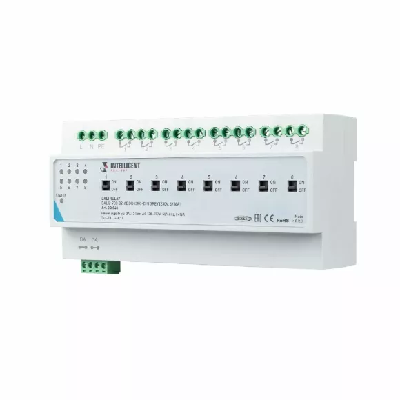 Релейный модуль Arlight DALI2-708-82-ADDR-DRO-DIN Grey (230V, 8x16A) 050548