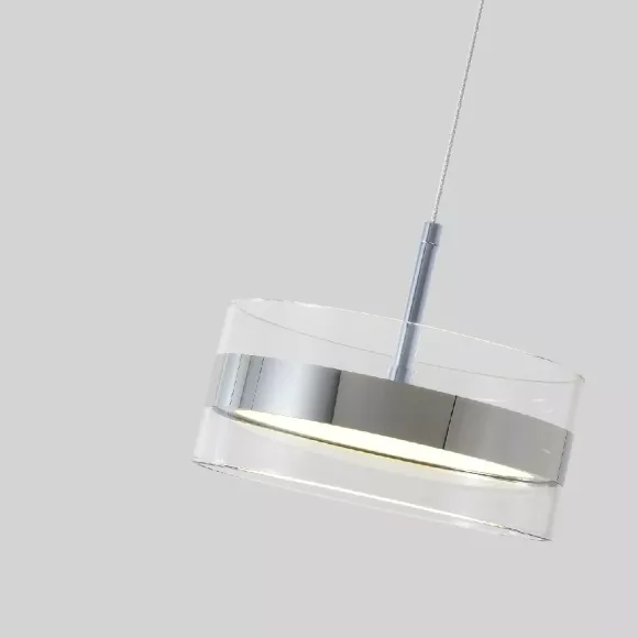 Подвесной светильник Crystal Lux MYSELF SP10W LED, Хром, Прозрачный, Нейтральный белый Подвесной светильник Crystal Lux MYSELF SP10W LED, Хром, Прозрачный, Нейтральный белый