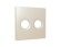 Лицевая панель Alfa (Бежевый матовый) для TV двойной розетки Quant Ambrella Volt AP3333