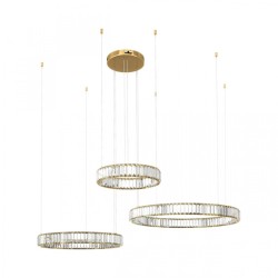 Подвесная светодиодная люстра Loft IT Crystal ring 10135/3 Gold