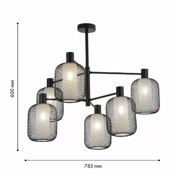 Люстра на штанге F-Promo Tokri 4602-6C, декоративные элементы крупным планом Люстра на штанге F-Promo Tokri 4602-6C, декоративные элементы крупным планом
