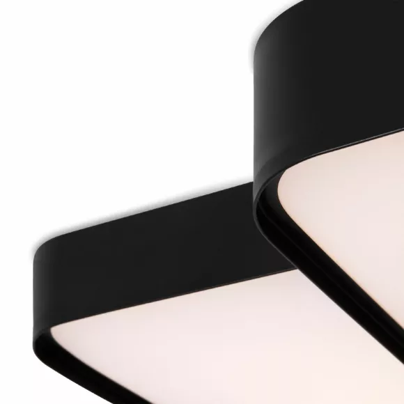 Потолочный светильник Freya Square FR6095CL-L84B, Черный, Белый, От теплого до холодного, вид снизу