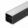 Алюминиевый профиль Arlight LINE-S-7575-2500 BLACK 041856