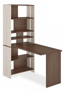 Стол компьютерный Домино Лайт СТЛ-ОВХ+С100Прям без тумбы MER_STL-OVH-S100Pryam_bez_tumby_KSH