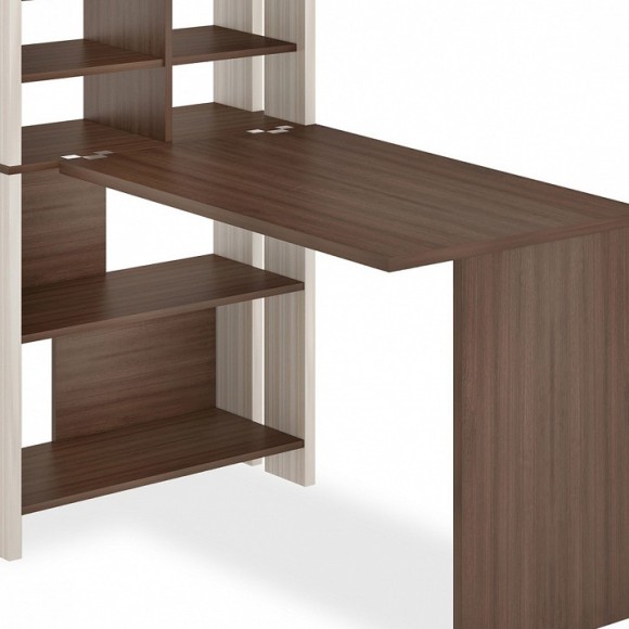 Стол компьютерный Домино Лайт СТЛ-ОВХ+С100Прям без тумбы MER_STL-OVH-S100Pryam_bez_tumby_KSH