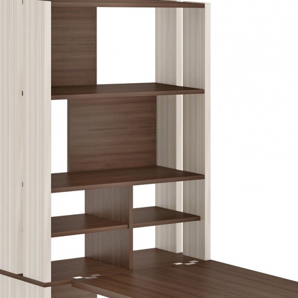 Стол компьютерный Домино Лайт СТЛ-ОВХ+С100Прям без тумбы MER_STL-OVH-S100Pryam_bez_tumby_KSH