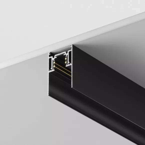 Шинопровод накладной Maytoni Busbar trunkings Gravity TRX010-411B, Черный, Алюминий Шинопровод накладной Maytoni Busbar trunkings Gravity TRX010-411B, Черный, Алюминий