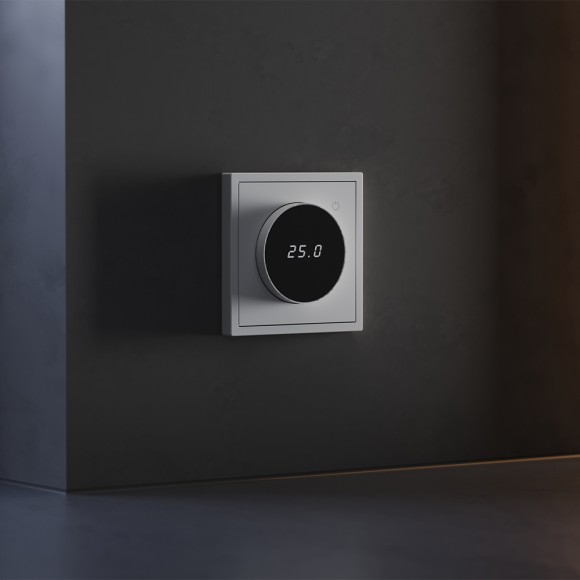 Терморегулятор электронный Voltum S70 с индикацией и датчиком, для теплого пола, (серый) VLS070116