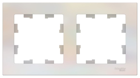Рамка 2-ая, универсальная Systeme Electric AtlasDesign Жемчуг ATN000402