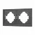 Рамка пластиковая на 2 поста Arlight FRM-TENDO-SFPL-2-GR 054648