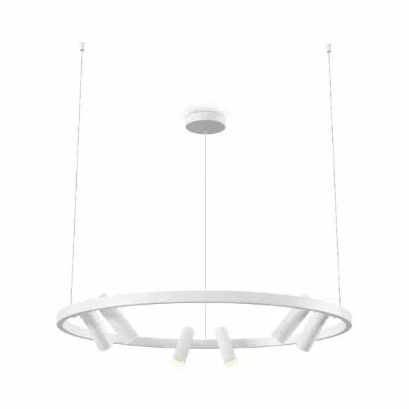 Подвесная люстра Maytoni Satellite MOD102PL-L42WK, Белый, От теплого до нейтрального, Алюминий Подвесная люстра Maytoni Satellite MOD102PL-L42WK, Белый, От теплого до нейтрального, Алюминий