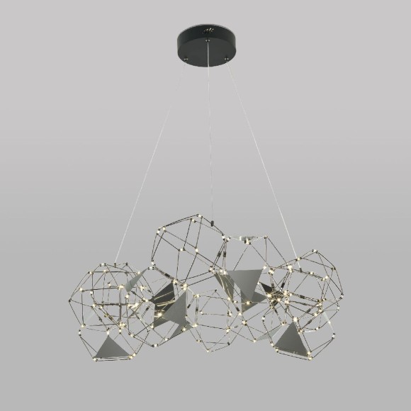 Подвесная светодиодная люстра Eurosvet Uma 90369/12 черный жемчуг