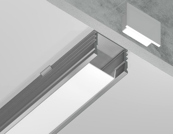 Алюминиевый накладной профиль Ambrella Light Alum Profile GP1750AL