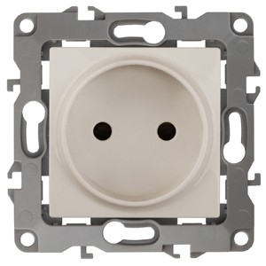Розетка Эра 12-2005-02  2P, 16A-250В, IP20, без м.лапок
