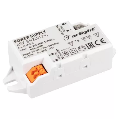 Блок питания Arlight ARV-SN24012-C (24V, 0.5A, 12W) 021020(1)