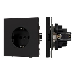 Механизм электрической розетки Arlight SCT-NOBE-MEU1-SFPL-BK (230V, 16A) 054277