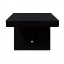 Розетка SCHUKO с крышкой и защитными шторками 16A 250V 2P+T (soft touch) Jasmart FD5505PBM