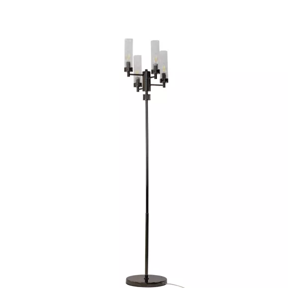 Торшер AM Group INDIGO PT4 PEARL BLACK, Черный, Прозрачный, Металл, крупный план основания Торшер AM Group INDIGO PT4 PEARL BLACK, Черный, Прозрачный, Металл, крупный план основания
