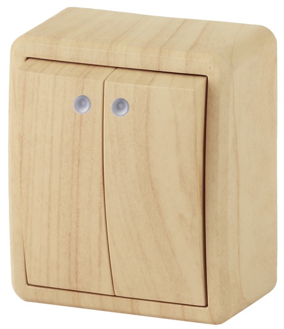 Выключатель двойной с подсветкой Эра 11-1205-11 Б0020668