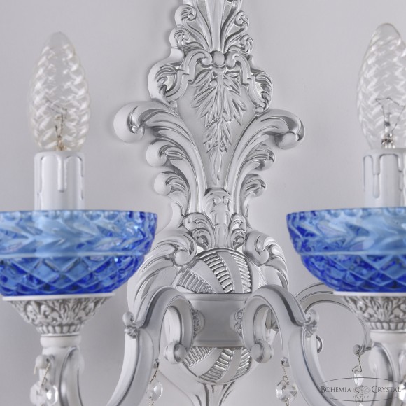 Бра Bohemia Ivele Crystal AL7801B15/3/175 B WMN P Aquamarine/M-1F