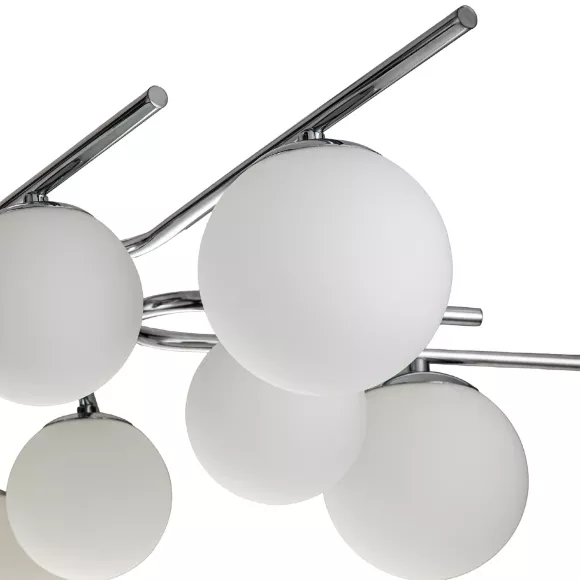 Люстра на штанге Escada Sphere 642/10P Silver, Модерн, Белый Люстра на штанге Escada Sphere 642/10P Silver, Модерн, Белый