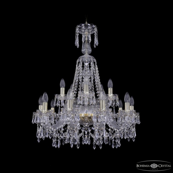 Подвесная люстра Bohemia Ivele Crystal 1403/10+5/240/XL-80 G