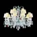 Подвесная люстра DeLight Collection Moollona MD11027010-15B, Прозрачный, Белый, Хрусталь, крупный план