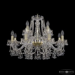 Подвесная люстра Bohemia Ivele Crystal 1409/8+4/240 G