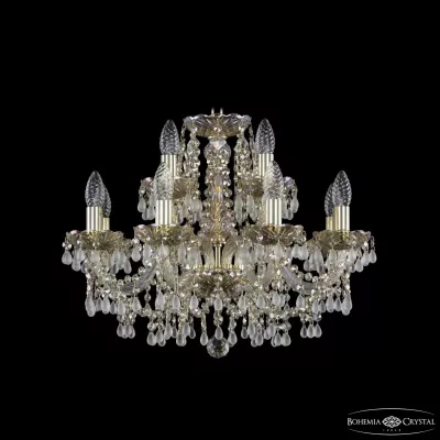 Подвесная люстра Bohemia Ivele Crystal 1410/8+4/195 G V0300 M801