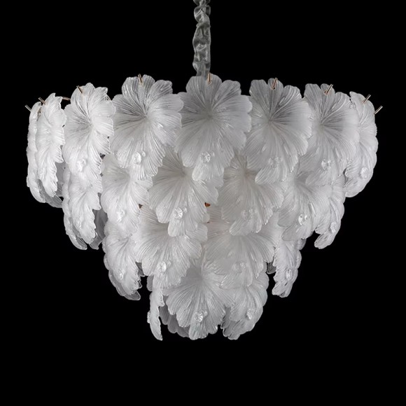 Подвесная люстра Delight Collection Crystal leaf 6302P/D800 gold/white