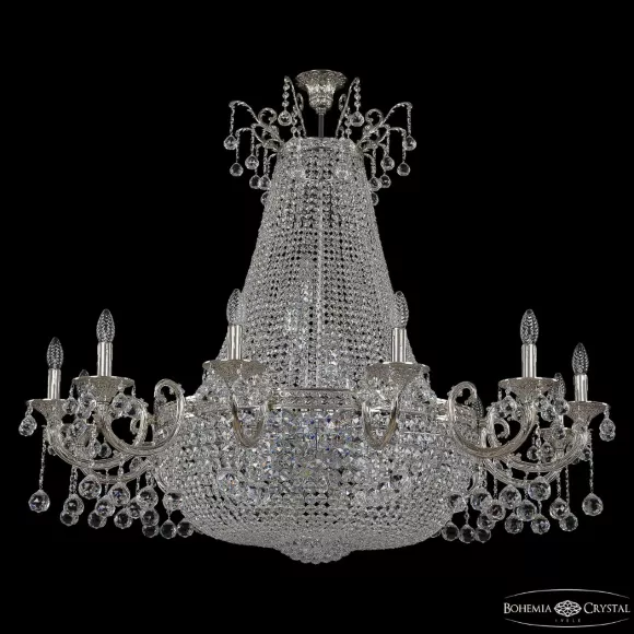 Потолочная люстра Bohemia Ivele Crystal 2128H209/12/123IV/Y1 Ni Потолочная люстра Bohemia Ivele Crystal 2128H209/12/123IV/Y1 Ni