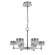 Подвесная люстра Delight Collection MD21020075 MD21020075-6A satin nickel, Никель, Прозрачный, Теплый белый