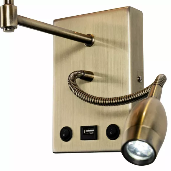 Бра Arte Lamp ELBA A2581AP-2AB, 3000, Теплый белый, 80 Бра Arte Lamp ELBA A2581AP-2AB, 3000, Теплый белый, 80