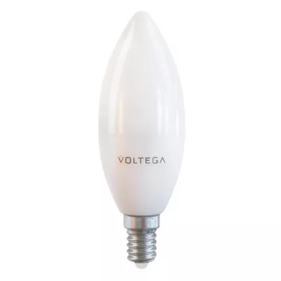 Лампа светодиодная Voltega E14 10W 4000К матовая VG2-C37E14warm10W 7065