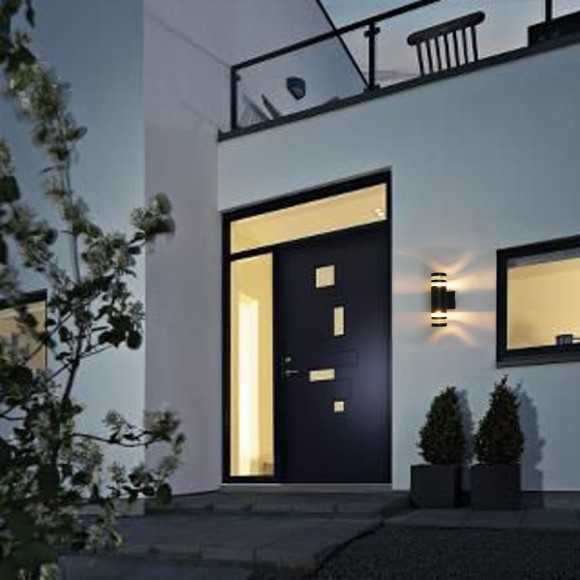 Уличный настенный светильник Reluce 86227-9.2-002CT 2*E27 BK