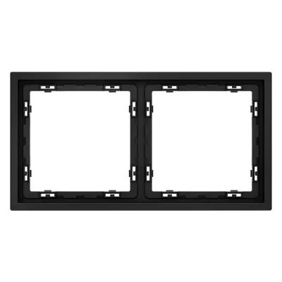 Рамка на 2 поста Voltum S70 VLS100208 (черный матовый)