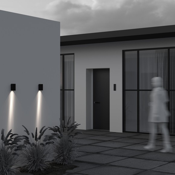 Уличный настенный светильник Maytoni Shell O505WL-L3B3K