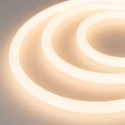 Светодиодная лента герметичная Arlight MOONLIGHT-SIDE-A336-D25mm 24V Warm2700 360deg 14.4 W/m, IP65, 2835, 5m, wire x1 038749